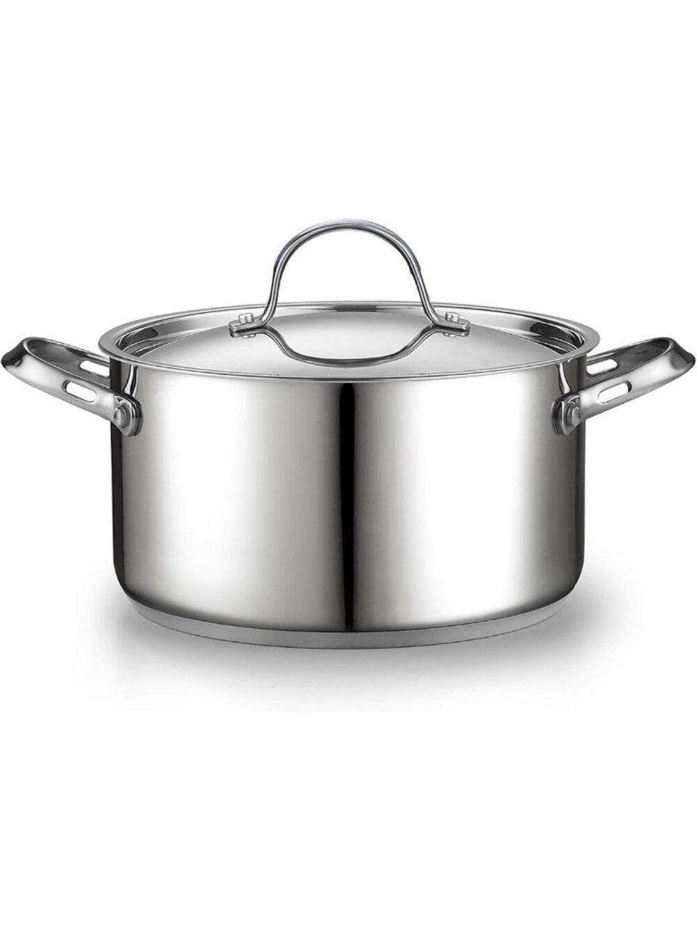 6 Quart Stainless Steel Stock Pot - Induction Ready Deep Cooking Pot